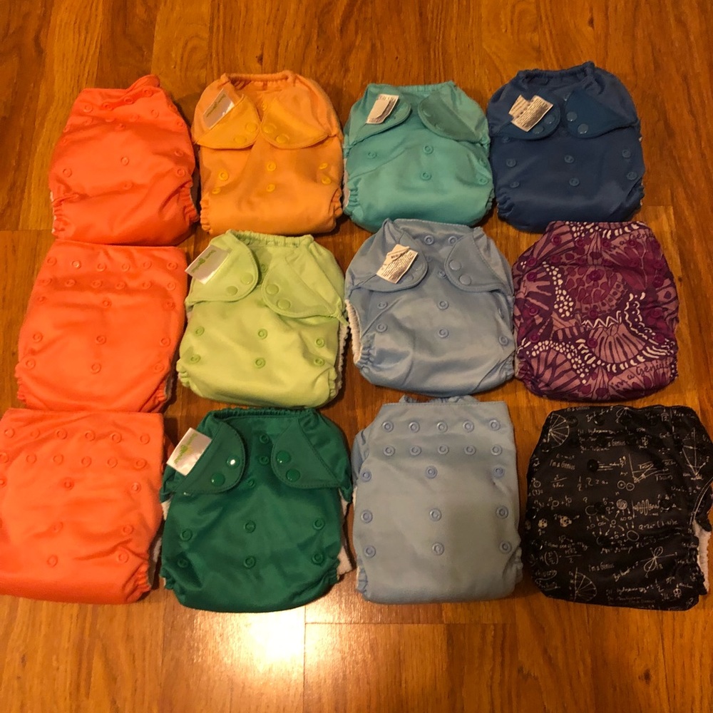 12 Bumgenius all in one diapers